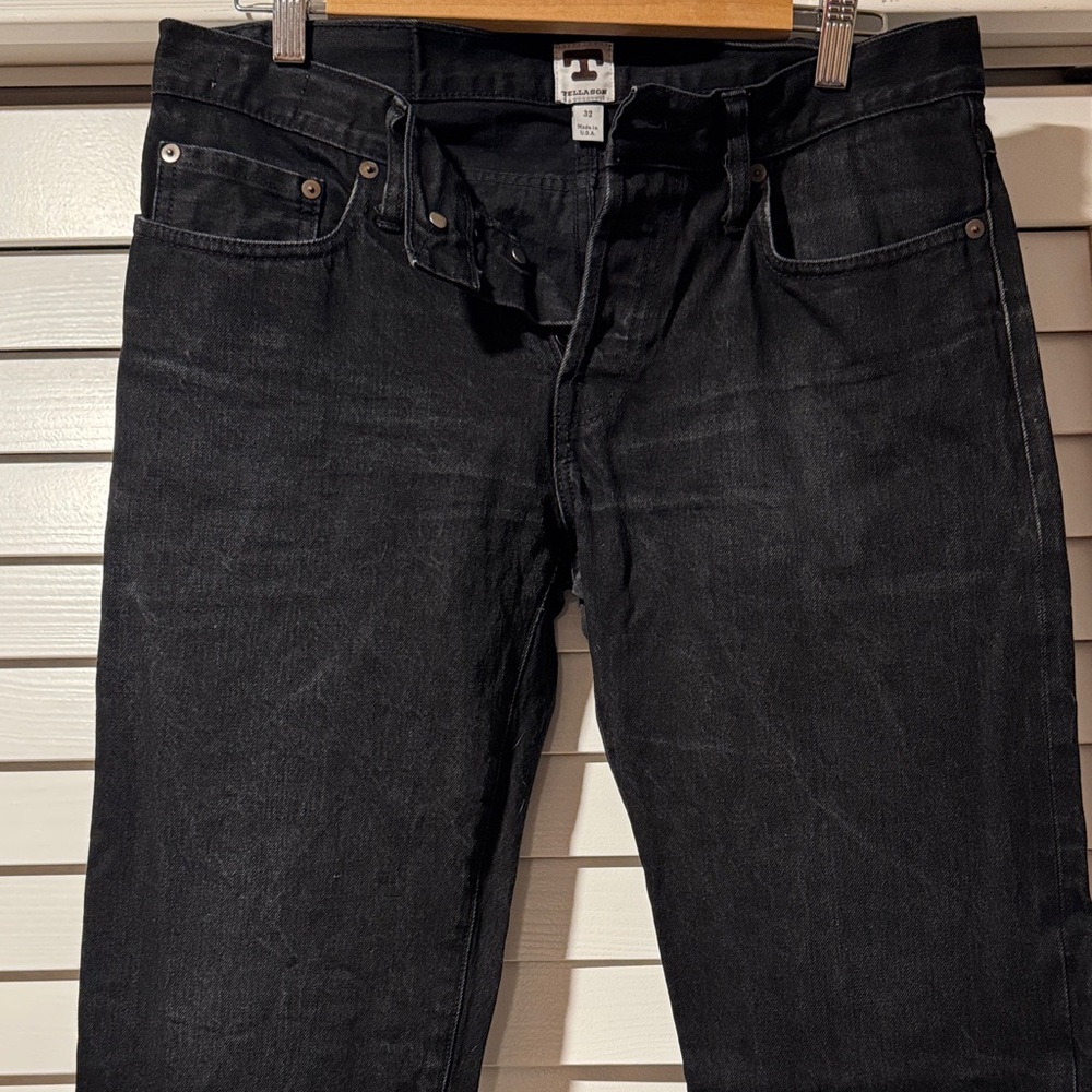 Tellason black Ladbroke Grove Selvedge denim size 32